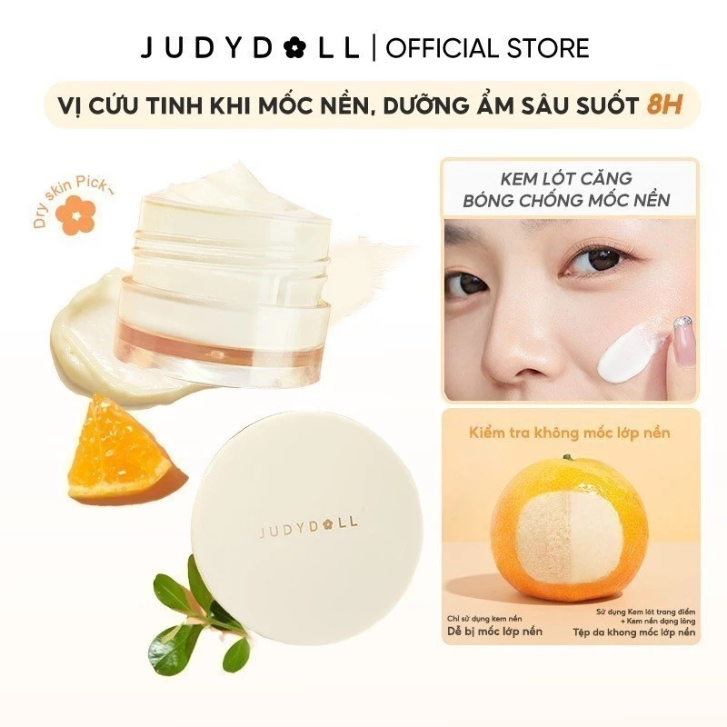 Kem Lót Trang Điểm JUDYDOLL Dưỡng Ẩm Nâng Tone Kiềm Dầu Thu Nhỏ Lỗ Chân Lông Mịn Màng
